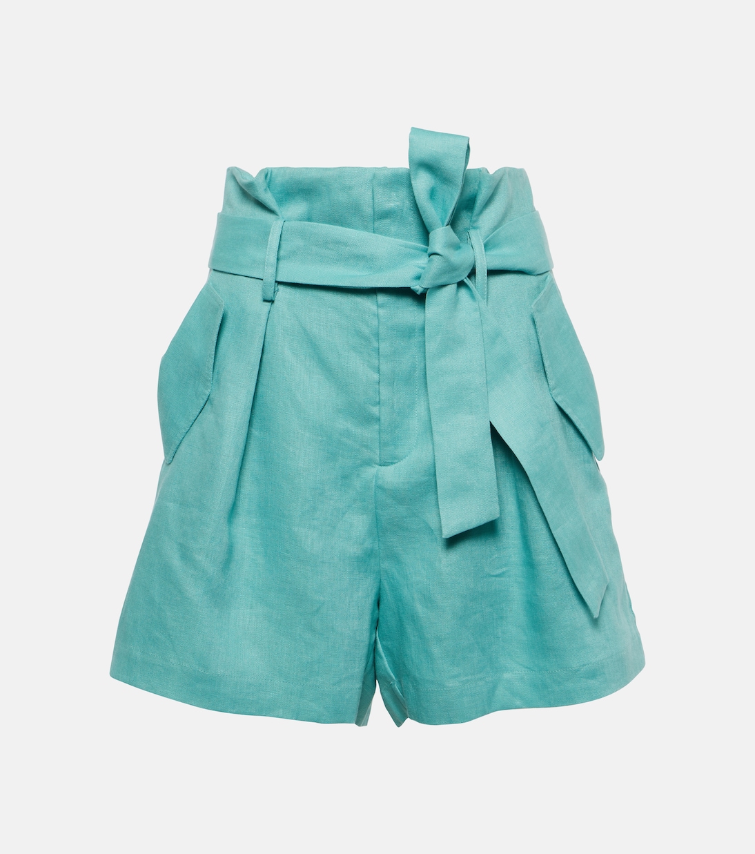 Shorts Orquidea in lino a vita alta | Adriana Degreas