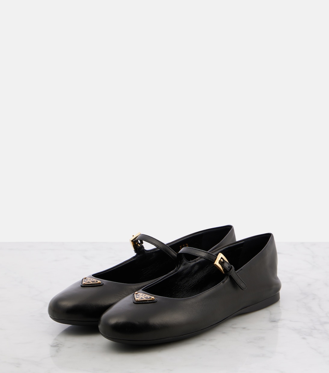 Mary-Jane-Ballerinas aus Leder | Prada