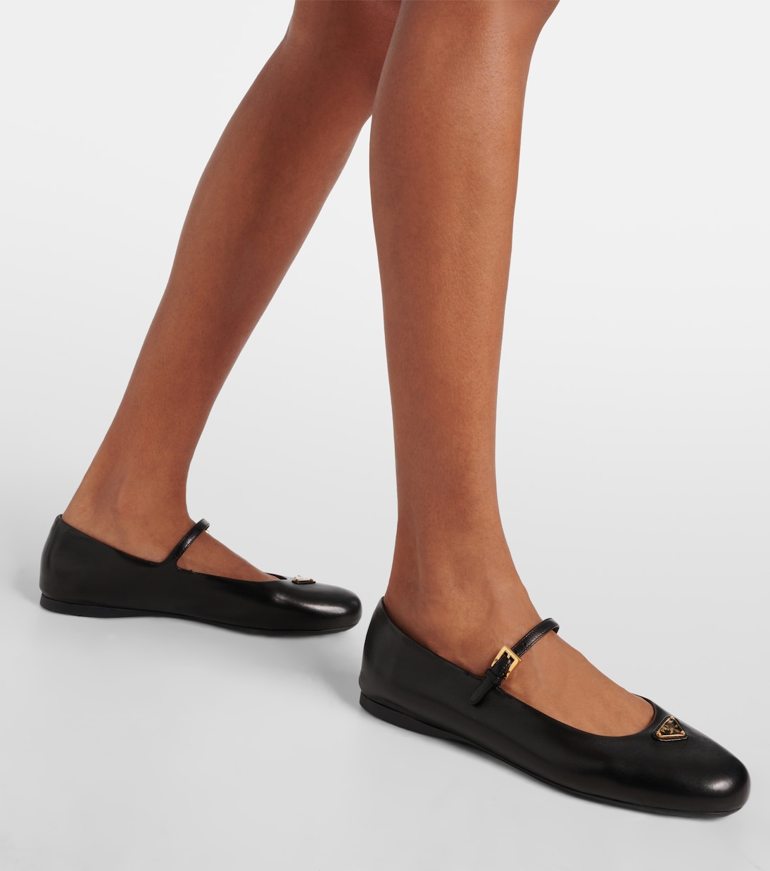 Mary-Jane-Ballerinas aus Leder | Prada