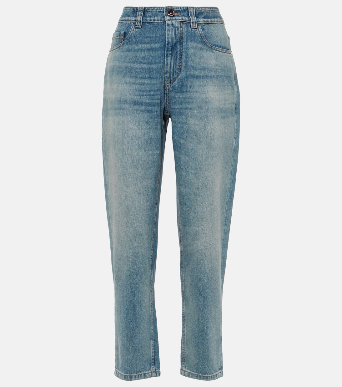 Jean tapered  à taille mi-haute | Brunello Cucinelli