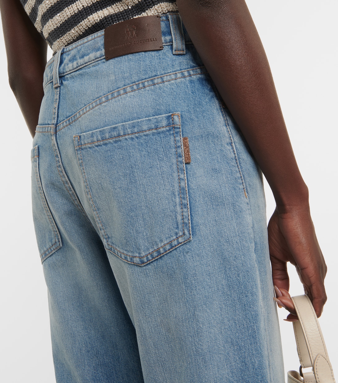 Jean tapered  à taille mi-haute | Brunello Cucinelli