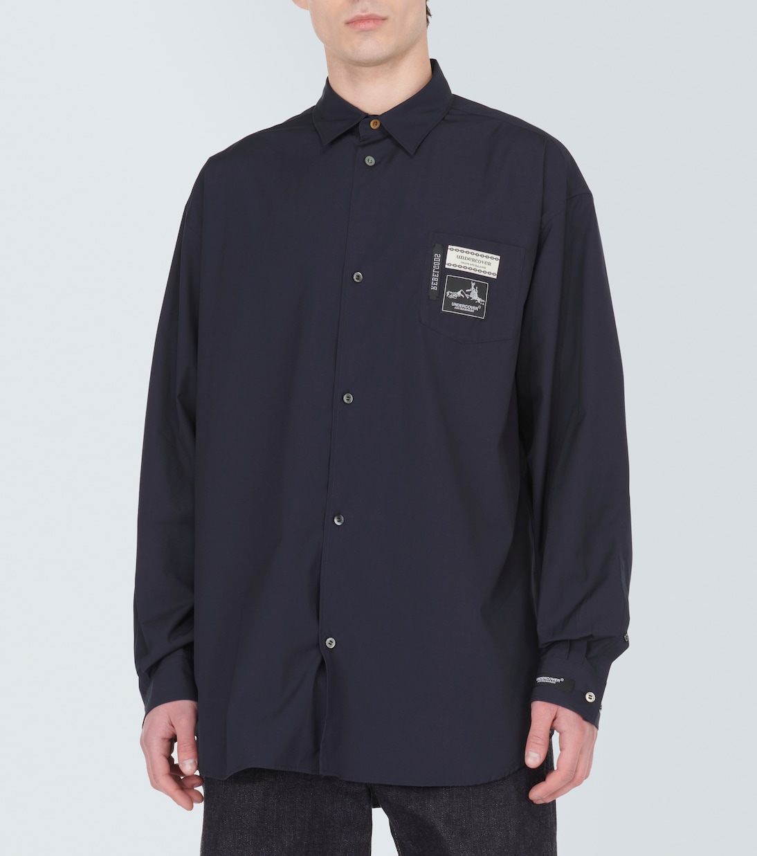 Camisa de mezcla de algodón con logo | Undercover