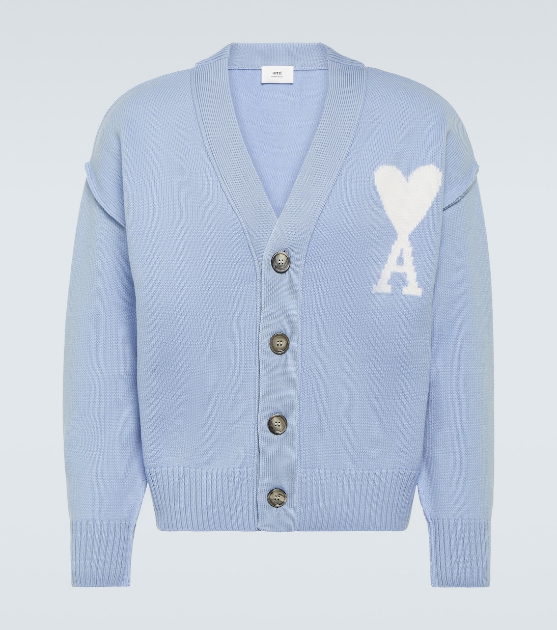 Cardigan Ami de Cœur in lana vergine | Ami Paris