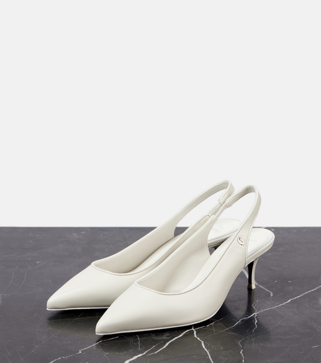 Escarpins Sporty Kate Sling 55 en cuir | Christian Louboutin