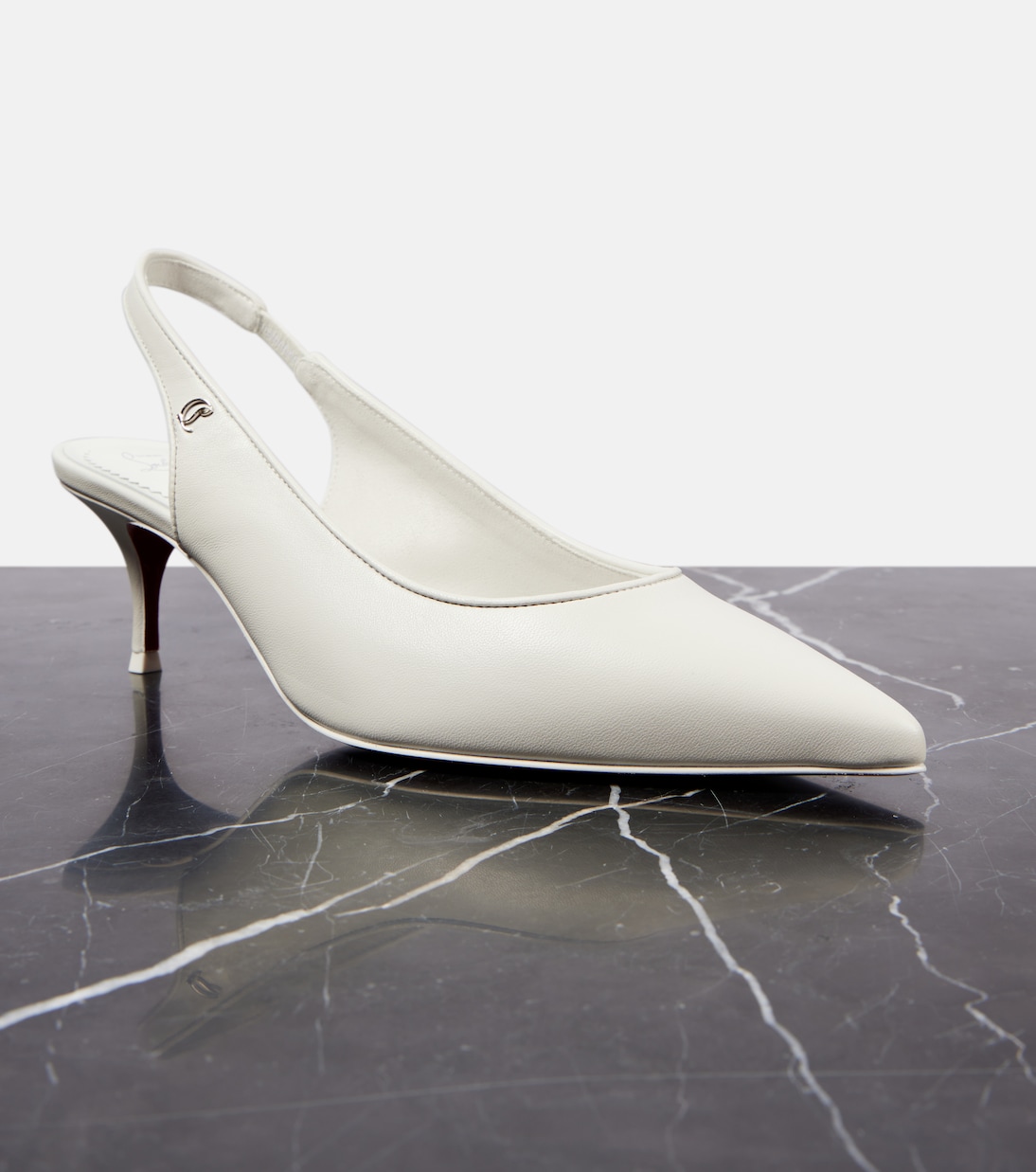 Escarpins Sporty Kate Sling 55 en cuir | Christian Louboutin