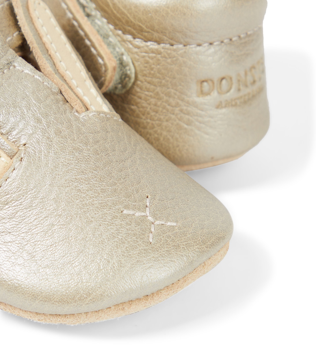 Bébé – Chaussons Blinc Bunny en cuir métallisé | Donsje