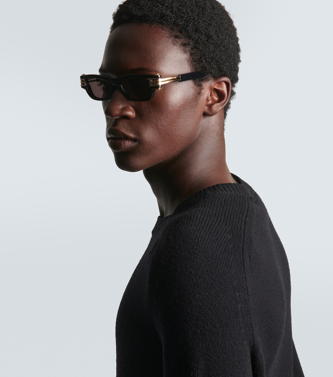 Bolt rectangular sunglasses | Bottega Veneta