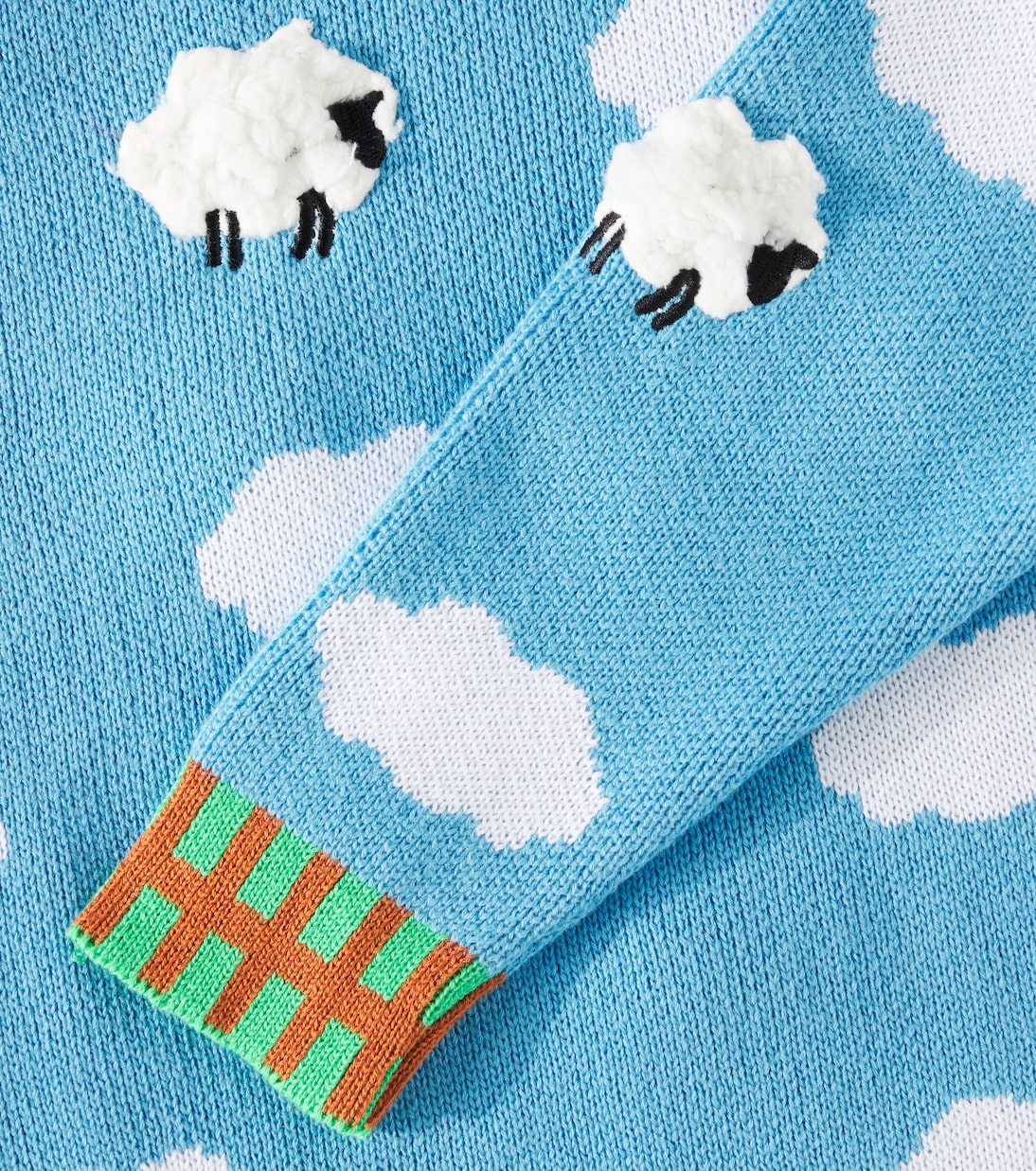 Sheep cotton and wool sweater | Stella McCartney Kids
