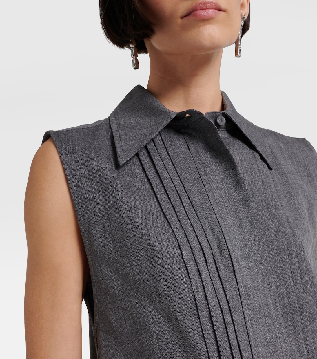 Vestido corto de lana | Jil Sander