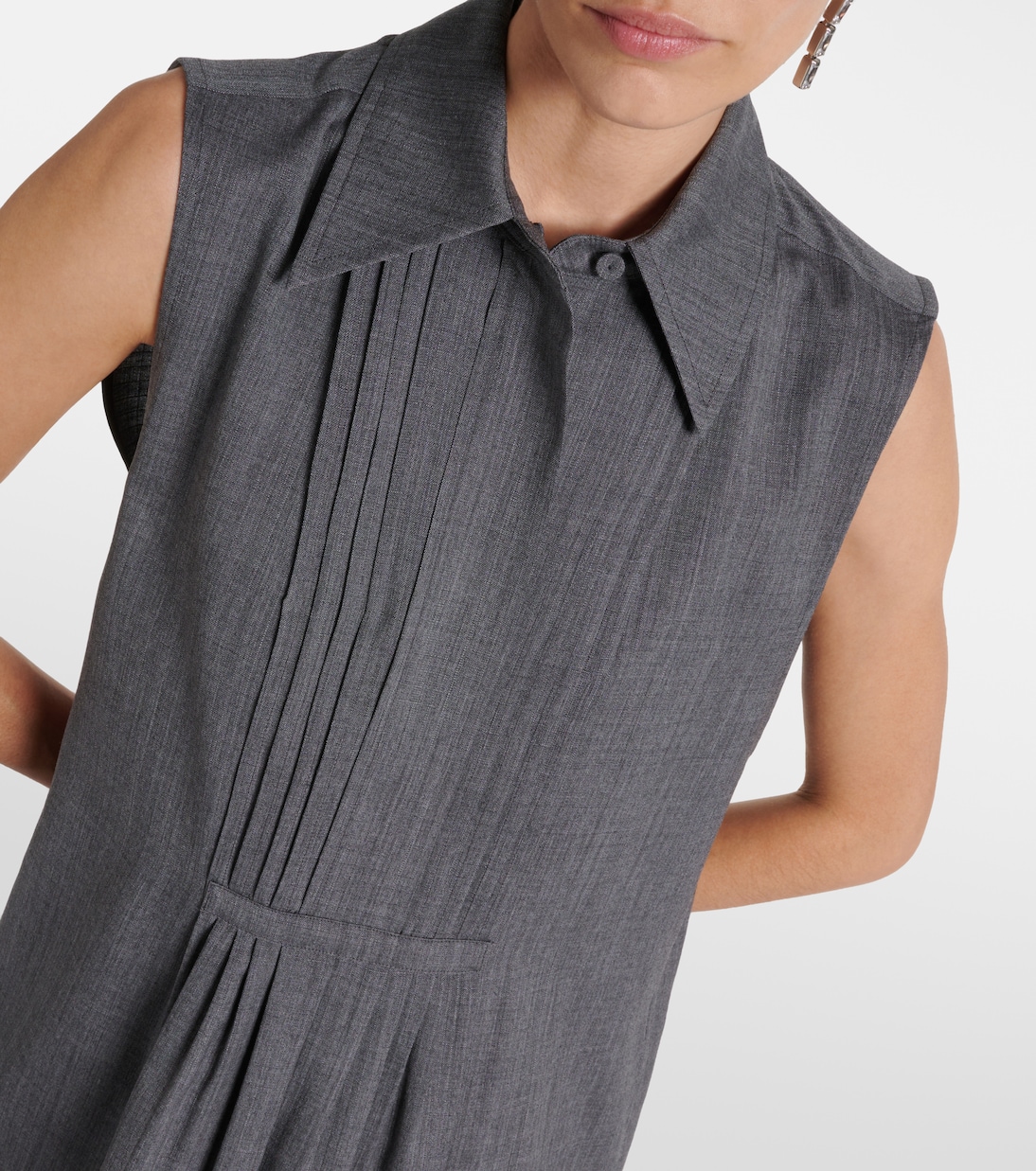 Vestido corto de lana | Jil Sander