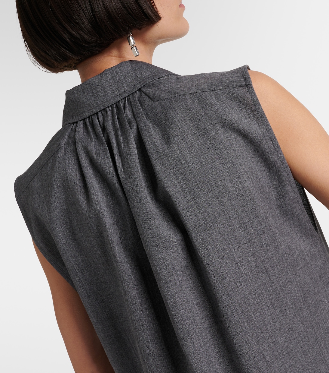 Vestido corto de lana | Jil Sander