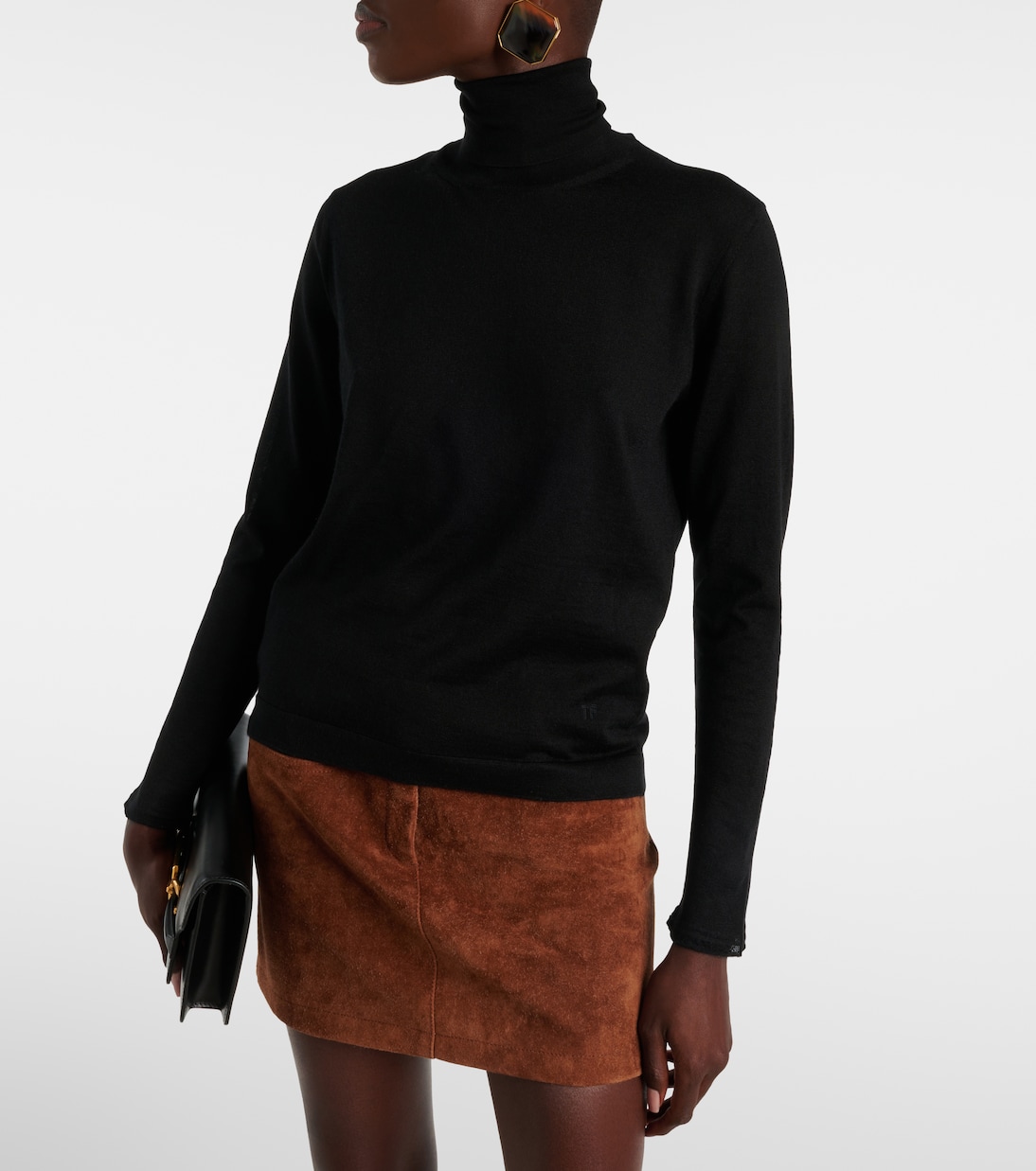 Cashmere and silk turtleneck top | Tom Ford