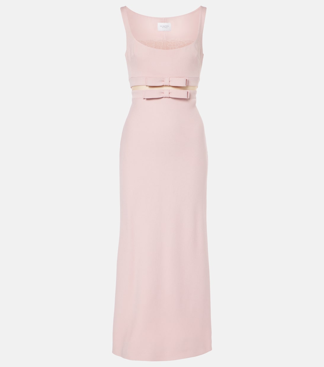 Abito midi in crêpe con pizzo | Giambattista Valli