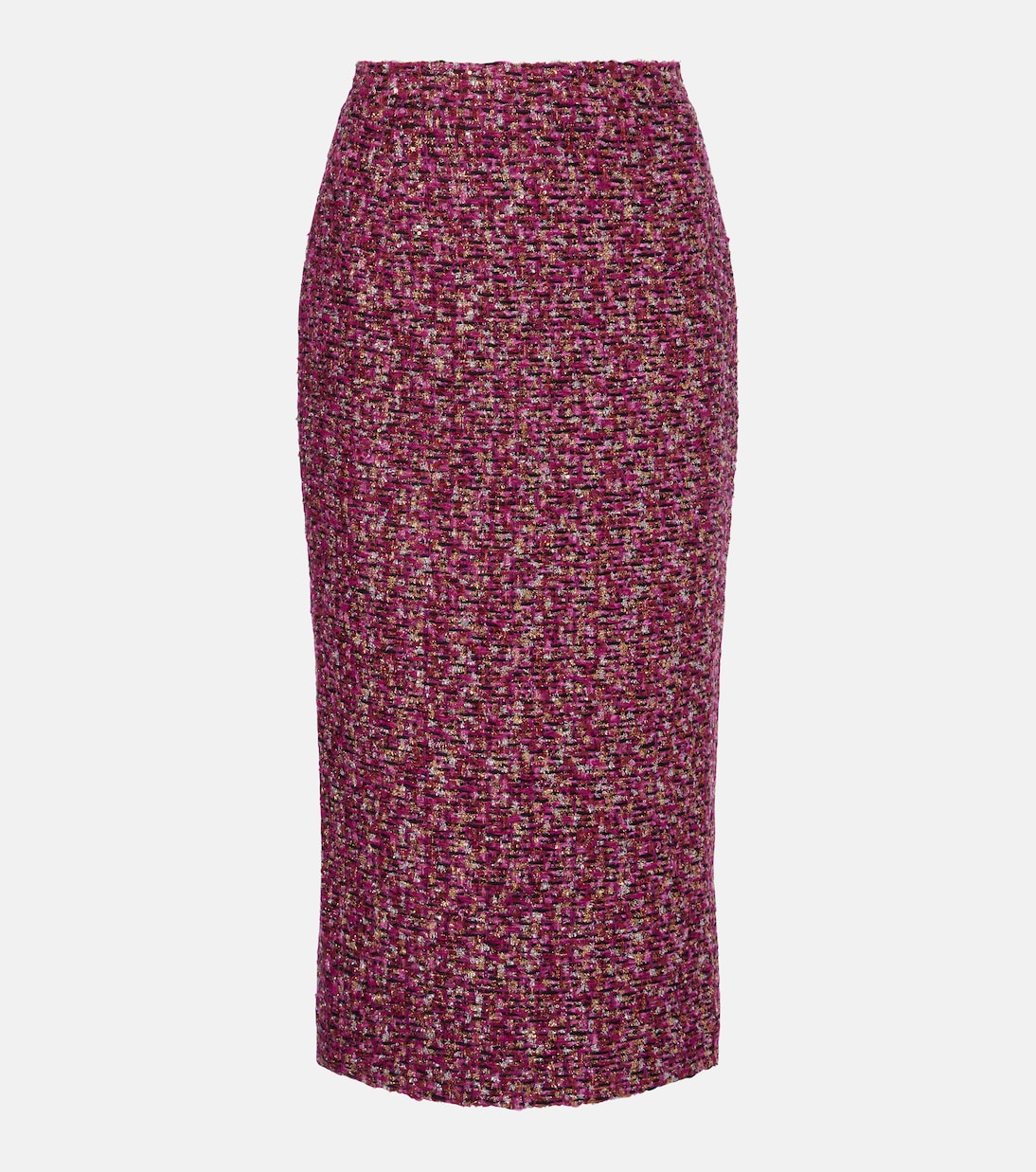 Jupe midi en tweed à sequins | Alessandra Rich