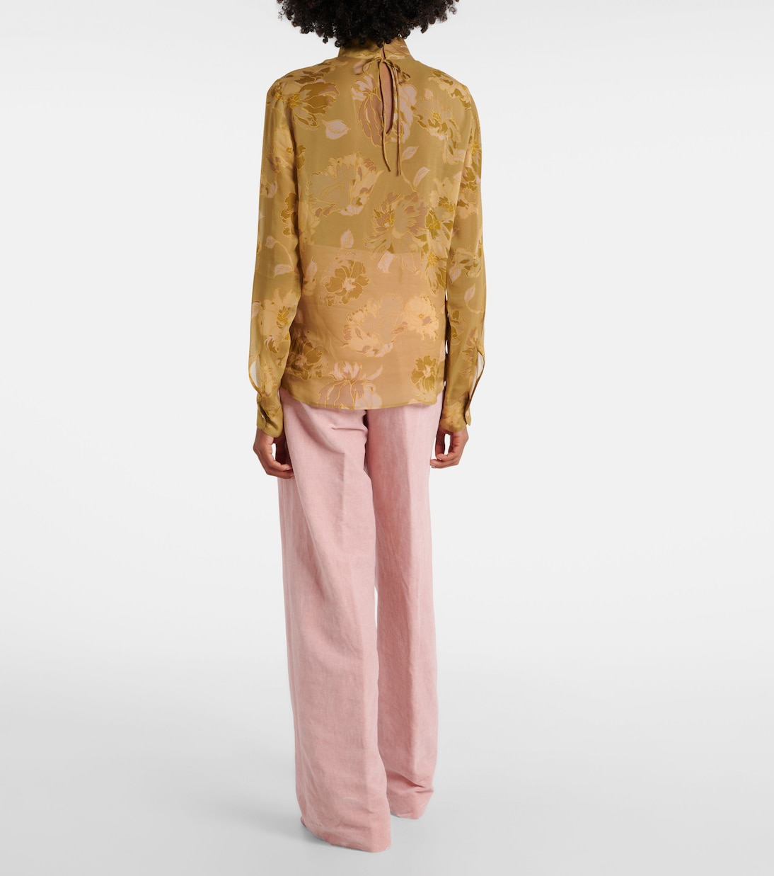 Printed sheer top | Dries Van Noten