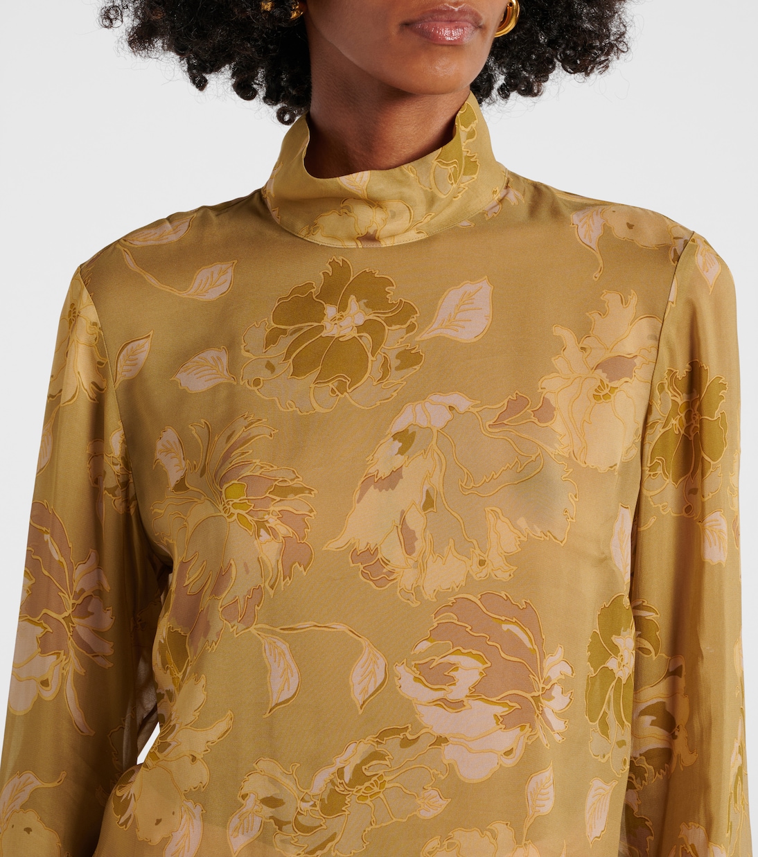 Printed sheer top | Dries Van Noten