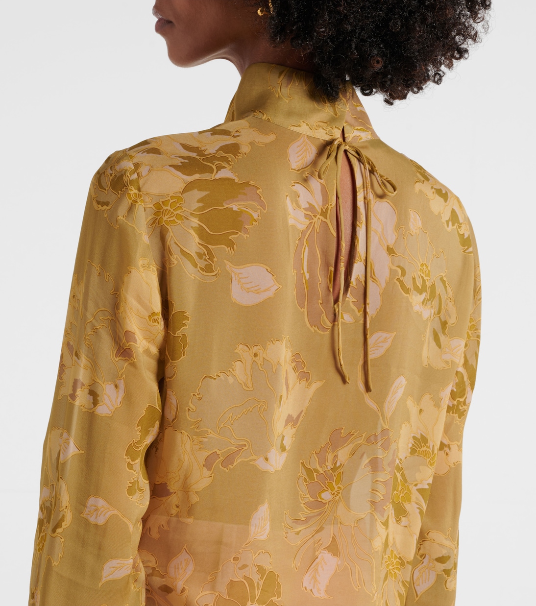 Printed sheer top | Dries Van Noten