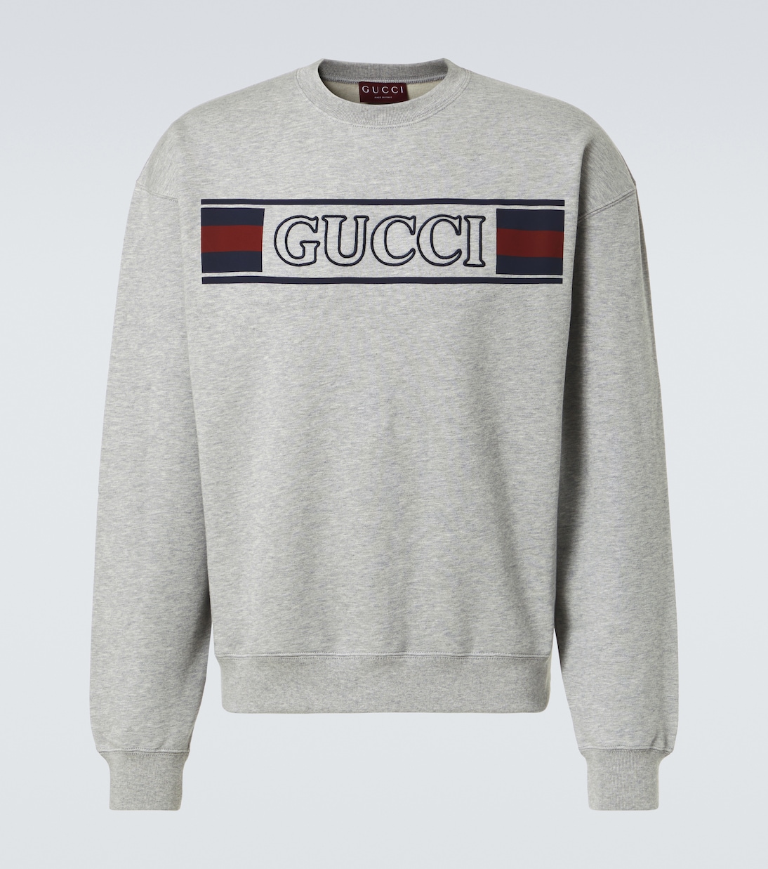 Felpa Gucci Web in jersey di cotone | Gucci