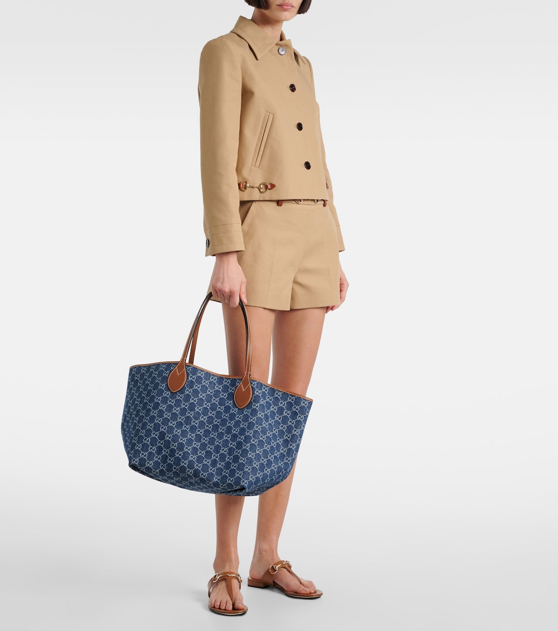Sac Gucci Totissima GG Medium en jean | Gucci
