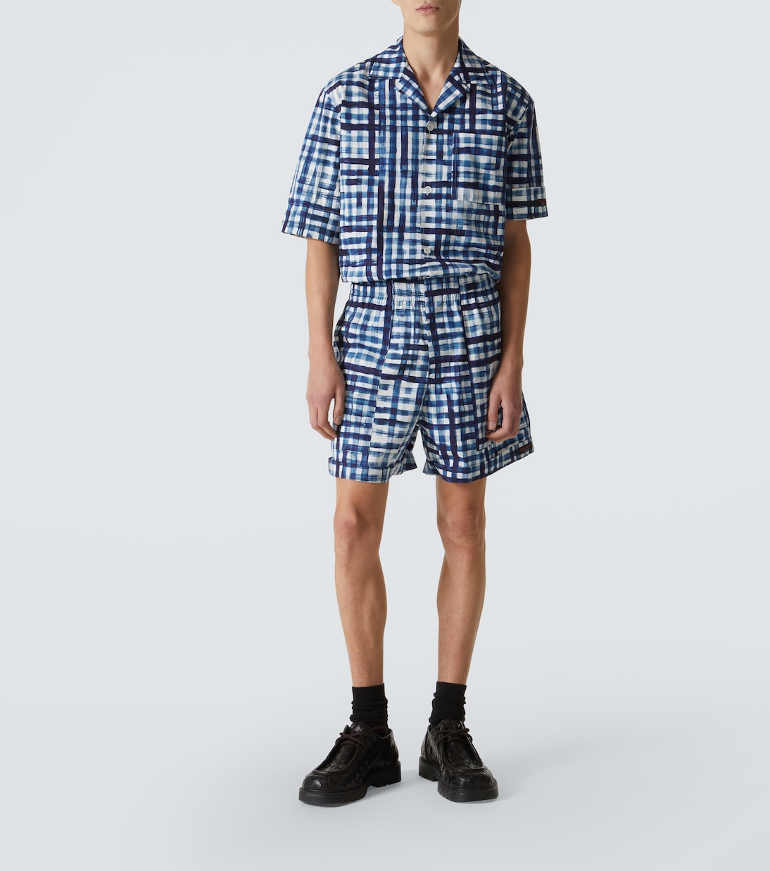 Camisa bowling de algodón a cuadros vichy | Bottega Veneta