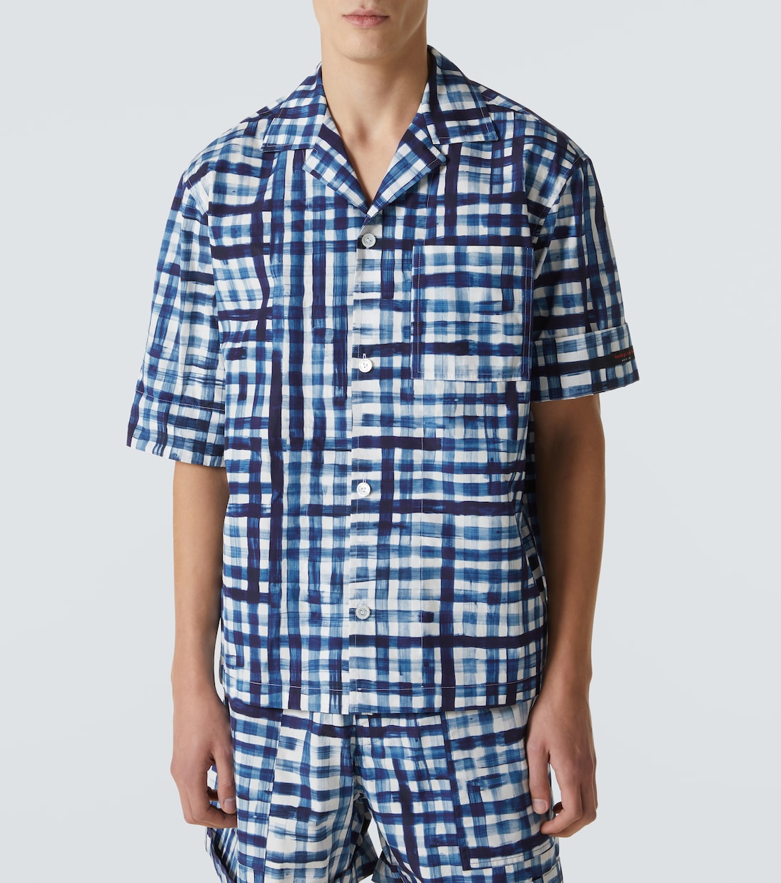 Camisa bowling de algodón a cuadros vichy | Bottega Veneta