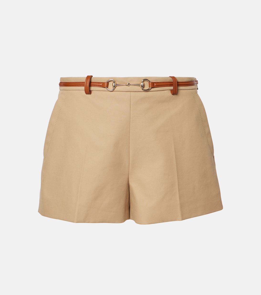 Shorts de dril de algodón con Horsebit | Gucci