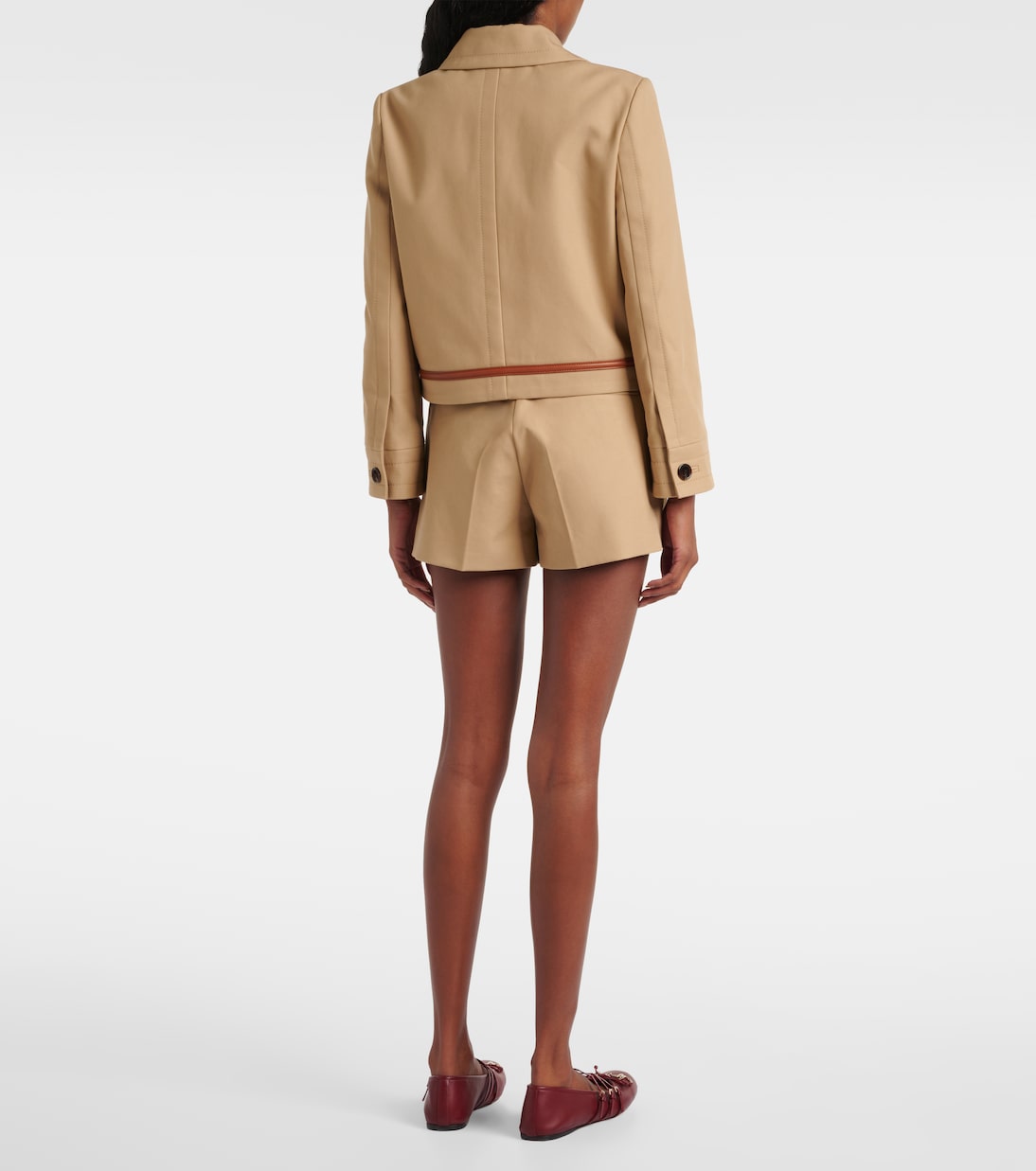 Shorts de dril de algodón con Horsebit | Gucci