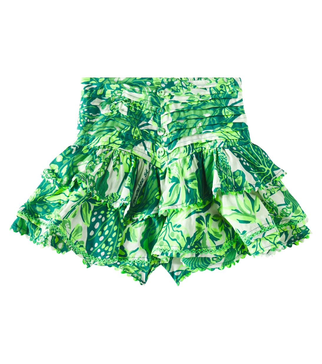 Gonna Alizee con stampa e volant | Poupette St Barth Kids