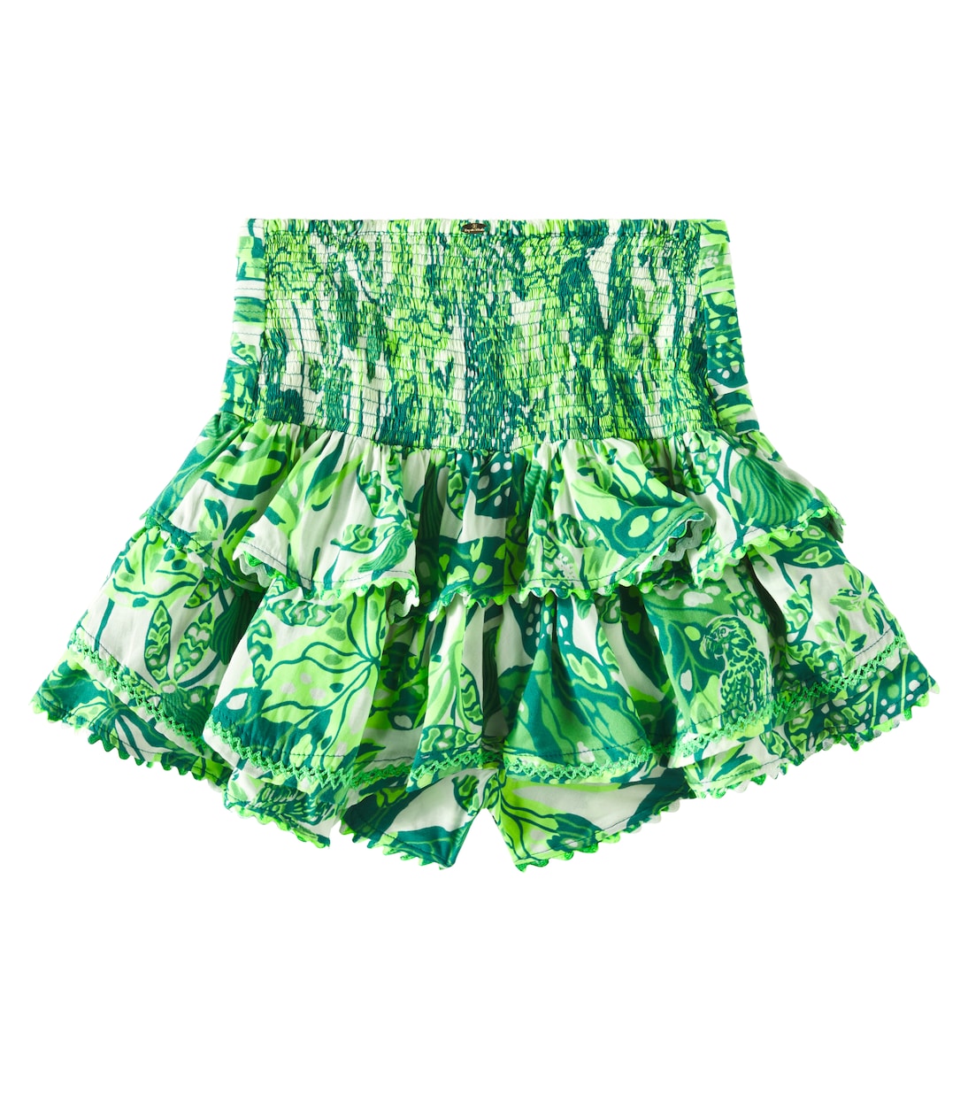 Gonna Alizee con stampa e volant | Poupette St Barth Kids