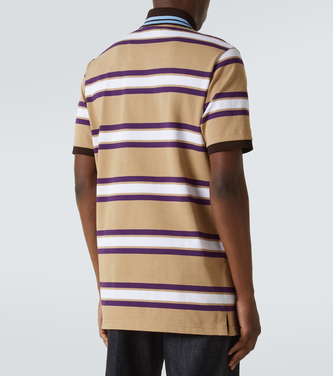 Polo in jersey di cotone a righe | Gucci