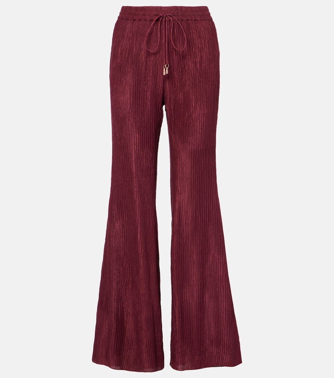 Pantalones flared Claude de seda | Gabriela Hearst
