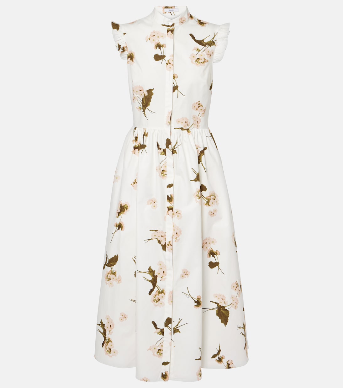 Abito midi in popeline di cotone | Erdem