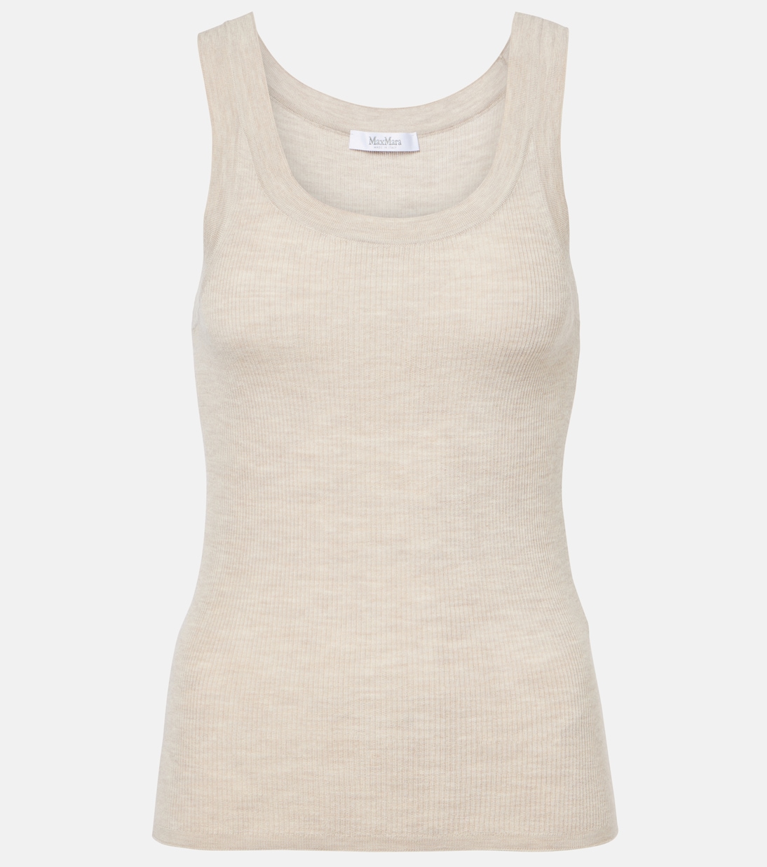 Tank top in lana vergine a coste | Max Mara