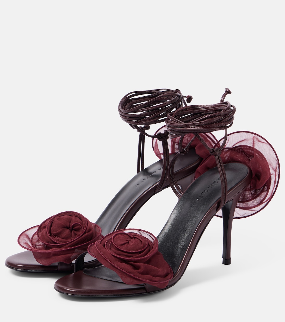 Sandales 90 en cuir à fleurs | Magda Butrym