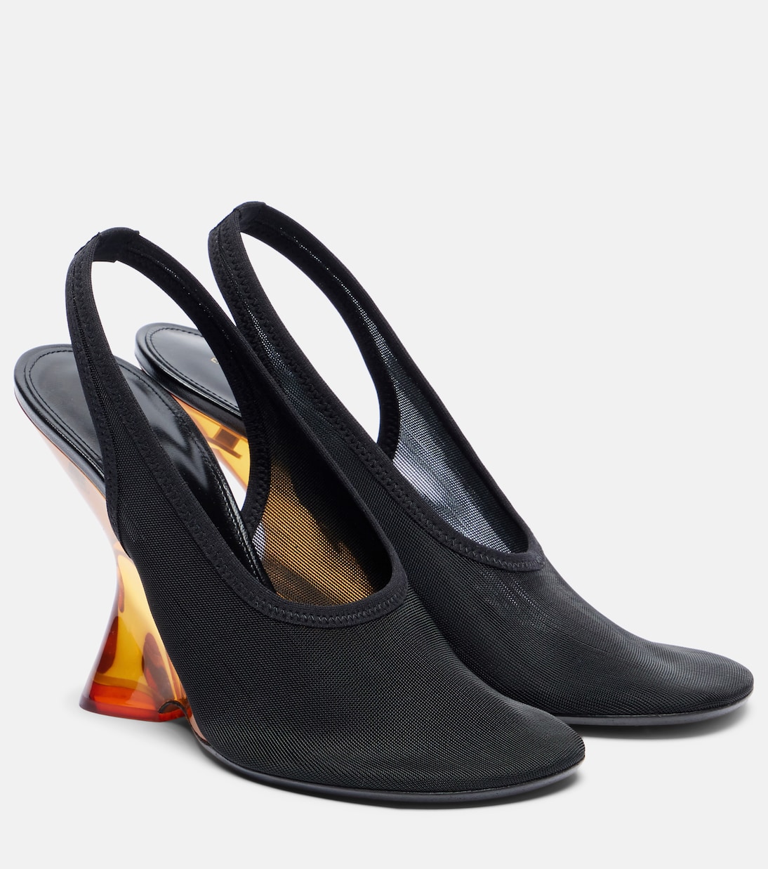 Pumps slingback con zeppa in mesh | Dries Van Noten