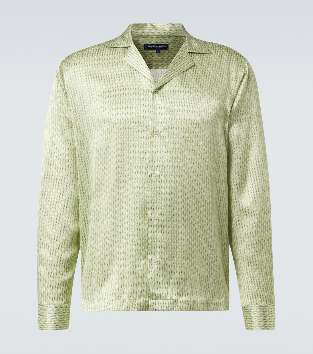 Camisa Safra de seda estampada | Frescobol Carioca