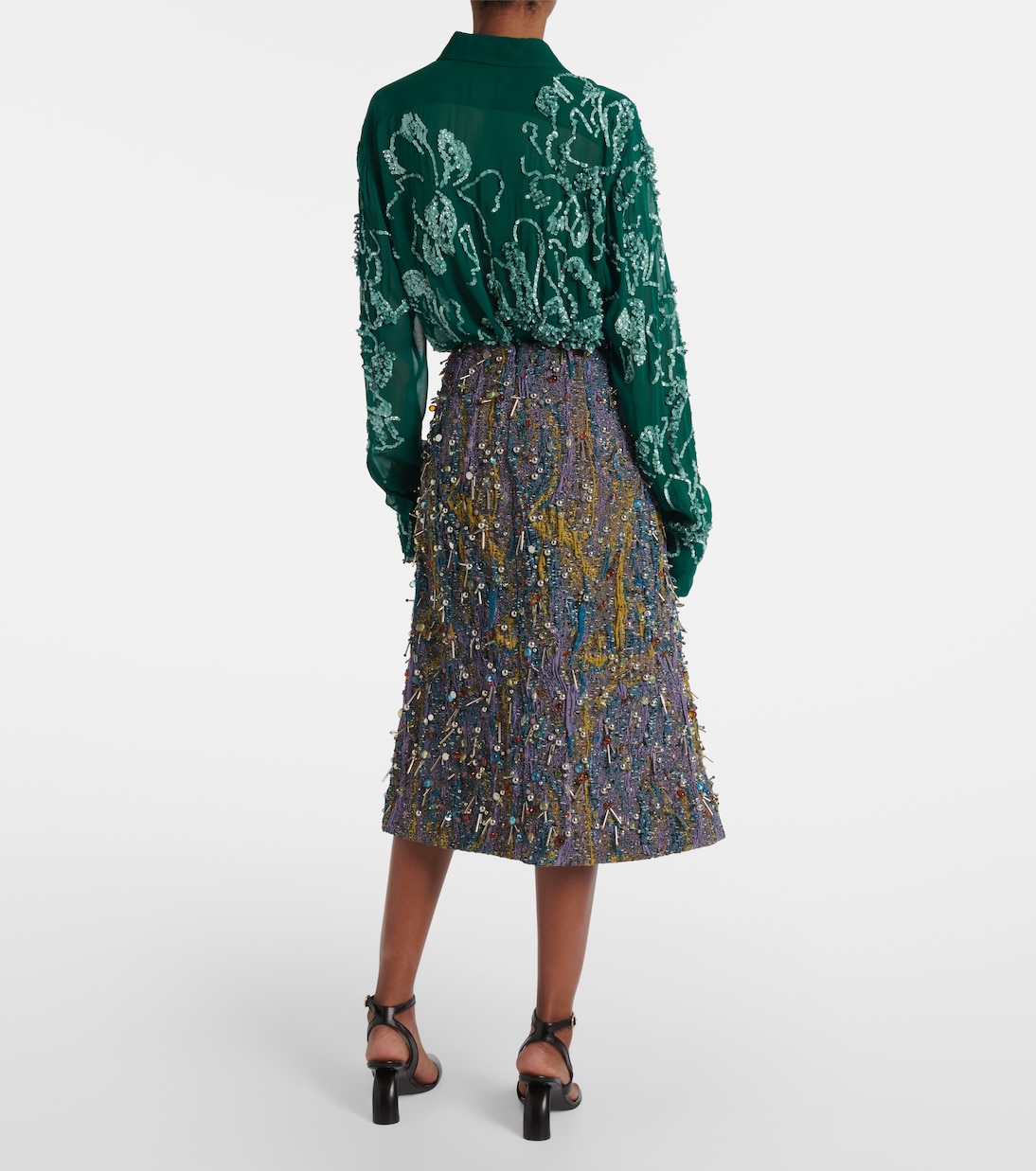 Jupe crayon à ornements | Dries Van Noten