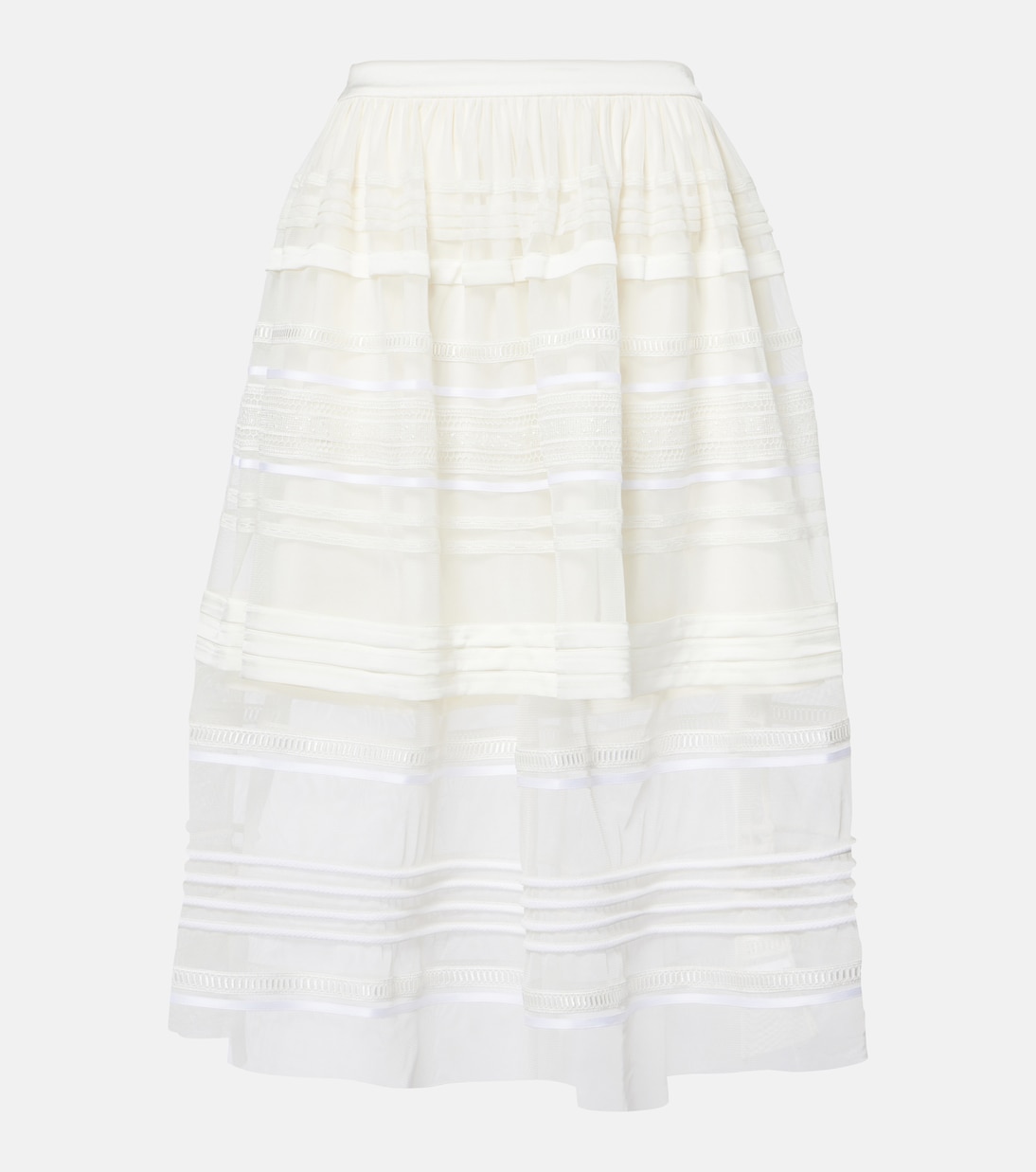 Gonna midi in pizzo e tulle | Xu Zhi