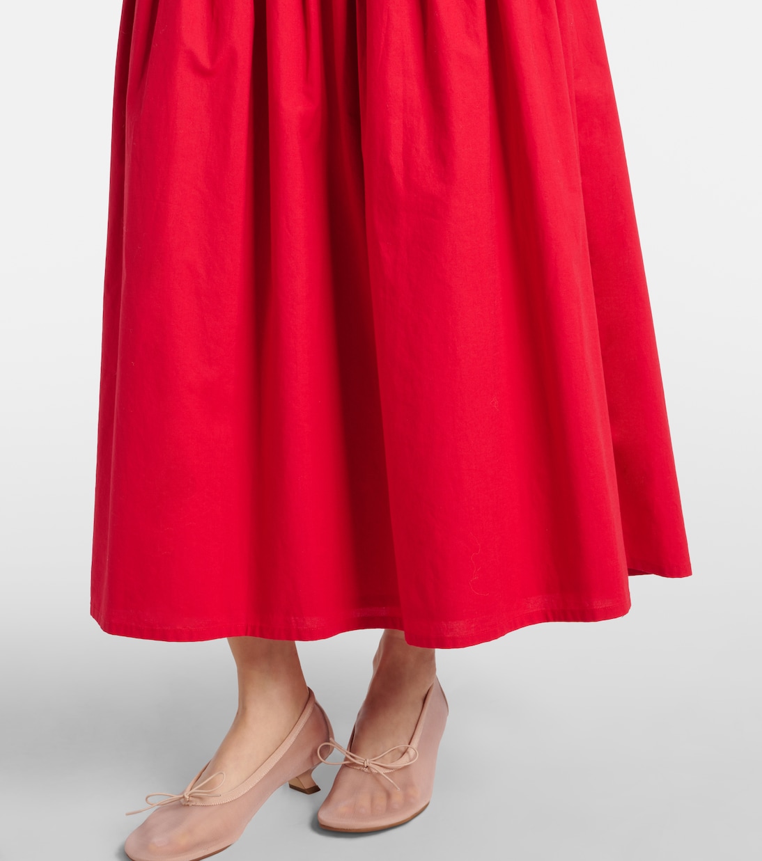 Raquel ruched cotton maxi dress | Posse
