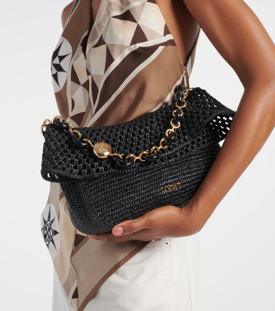 Sac Paula's Ibiza Ola Small en raphia | Loewe