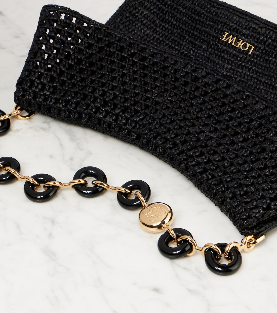 Sac Paula's Ibiza Ola Small en raphia | Loewe