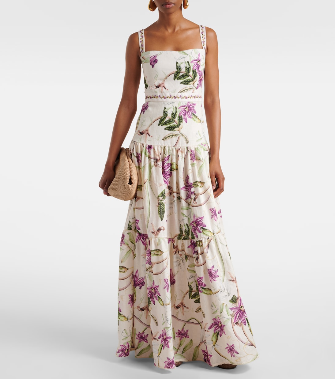 Lima printed cotton maxi dress | Agua by Agua Bendita
