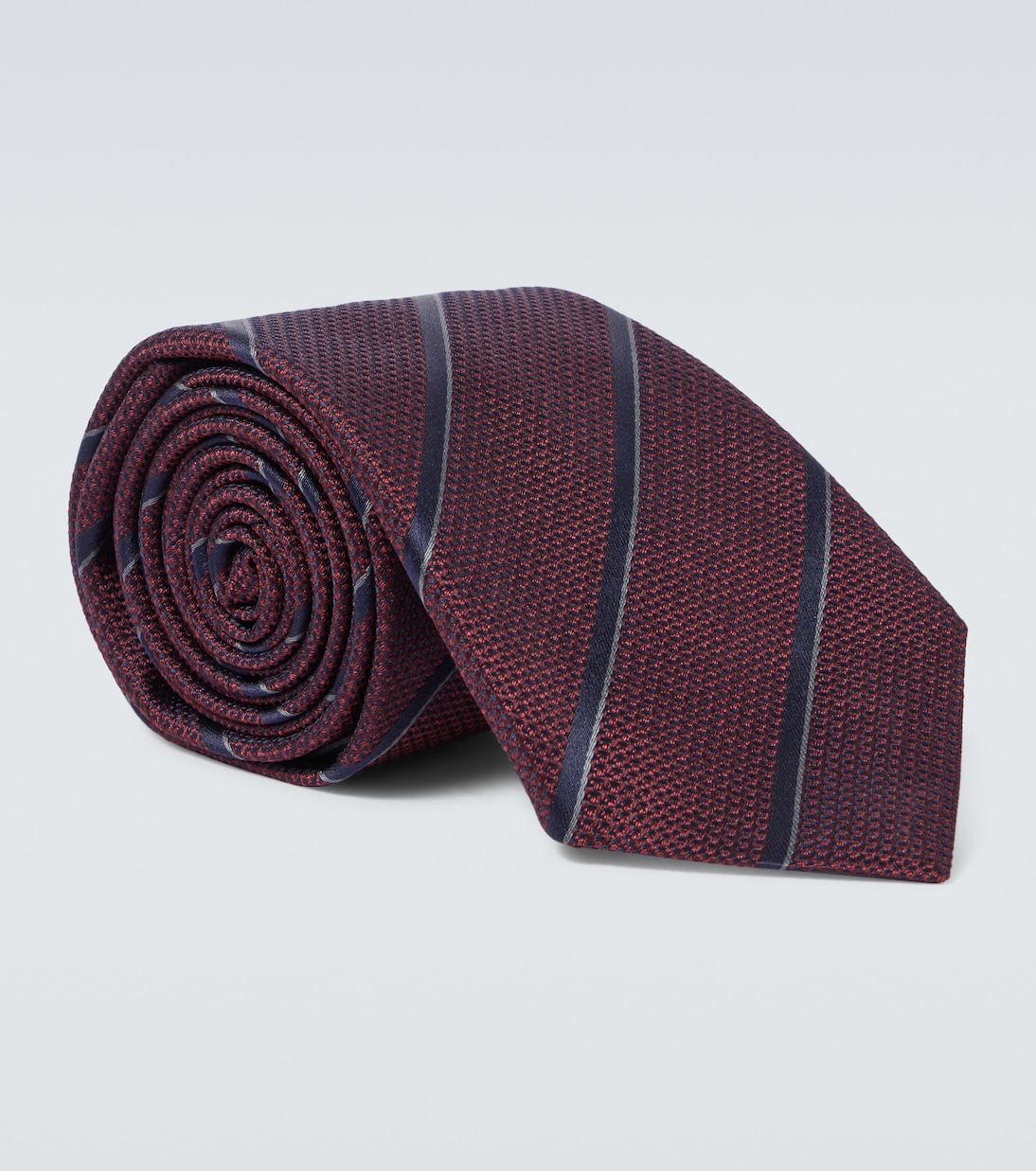 Corbata de seda a rayas | Canali