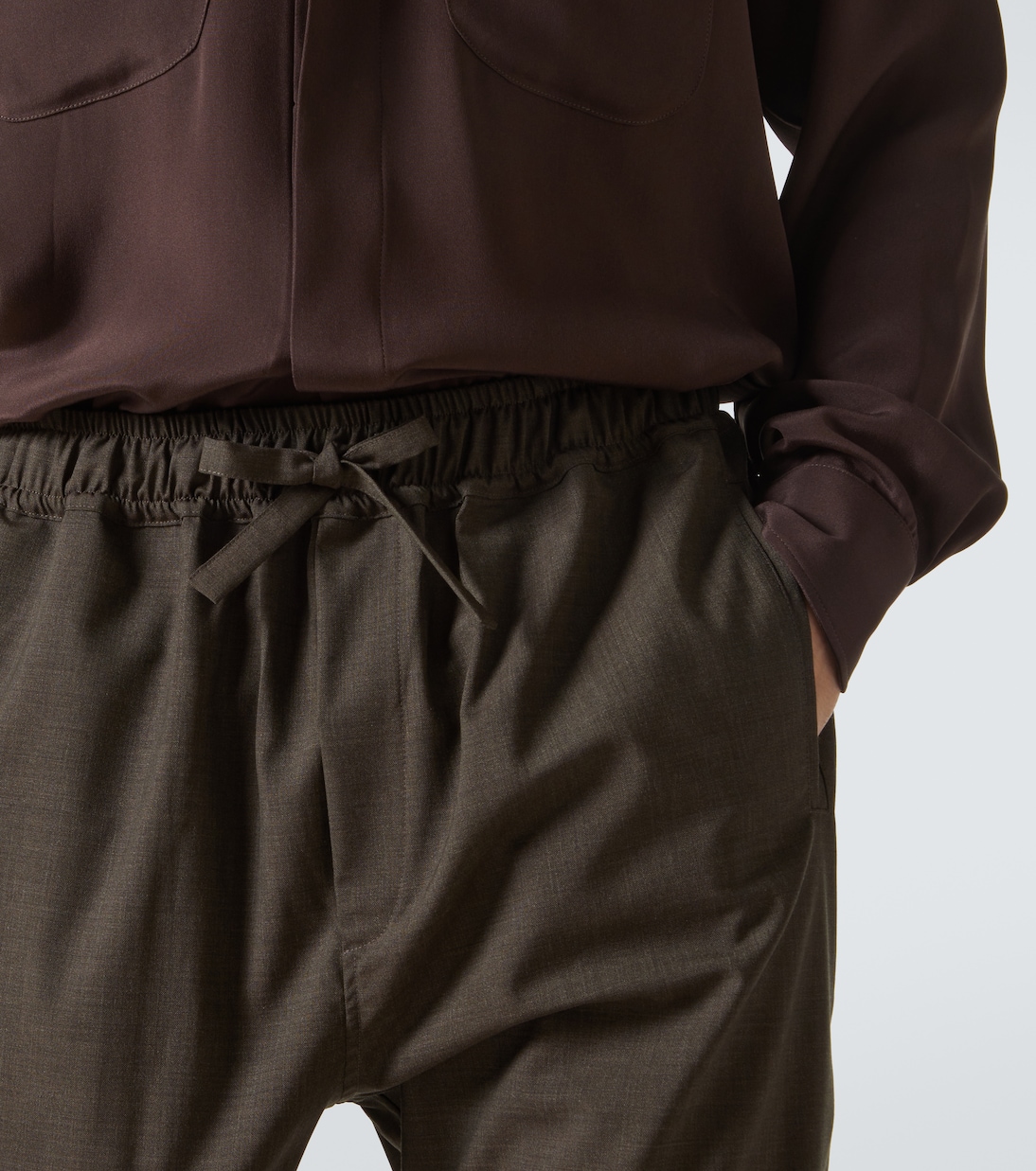 Wool wide-leg pants | Saman Amel