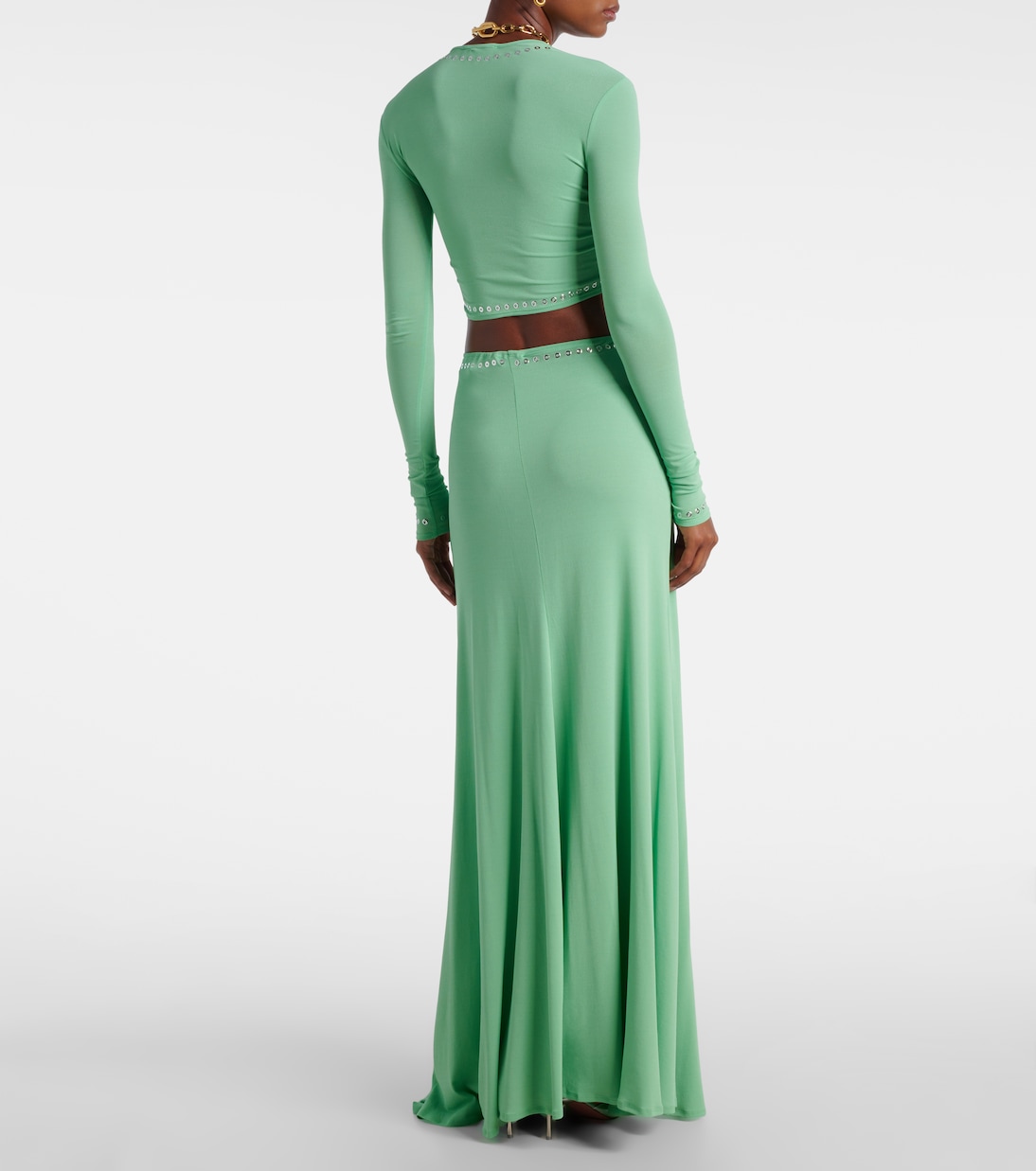 Cutout embellished crop top | Rabanne