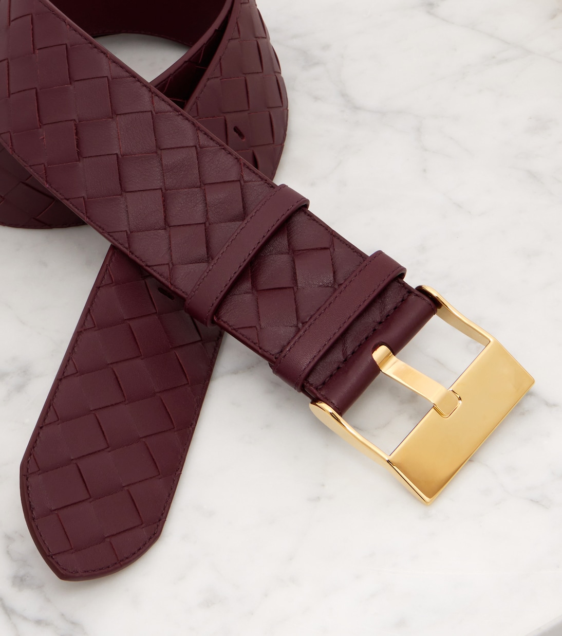 Cinturón de piel Intrecciato | Bottega Veneta