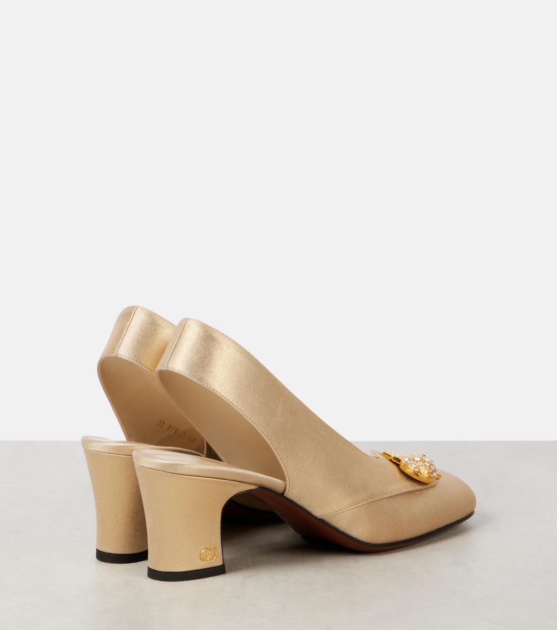 Adamantine embellished slingback pumps | Valentino Garavani