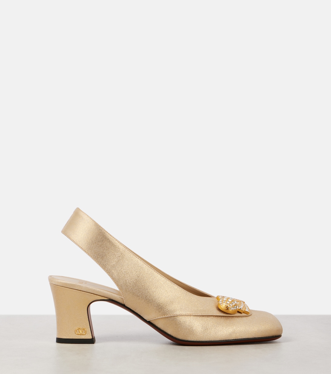 Adamantine embellished slingback pumps | Valentino Garavani