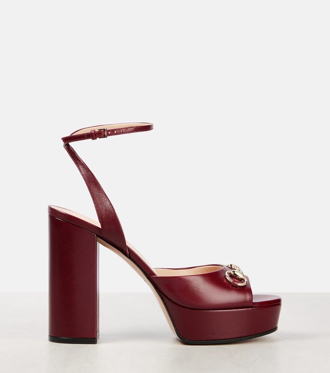 Plateausandalen Horsebit aus Leder | Gucci