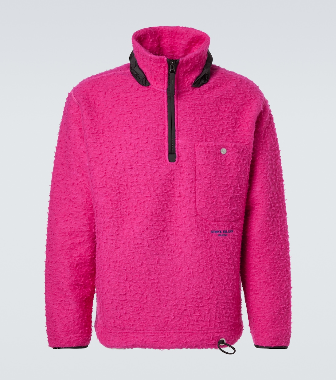 Marina wool-blend fleece half-zip sweater | Stone Island